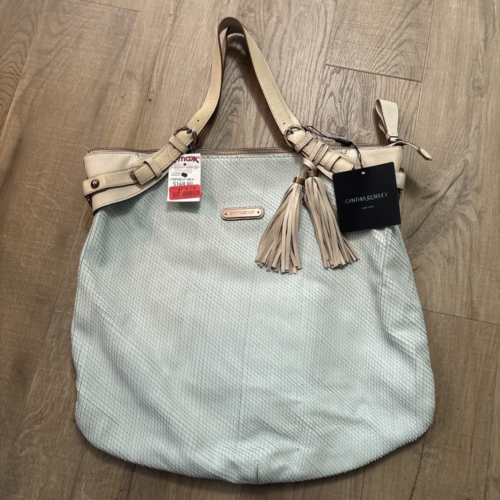 Cynthia Rowley New Soft Mint Leather  Handbag. Comes with bag - NWT